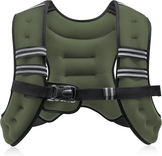 ZELUS Weighted Vest, 6lb/8lb/12lb/16lb/20lb/25lb/30lb Weight Vest by ZELUS