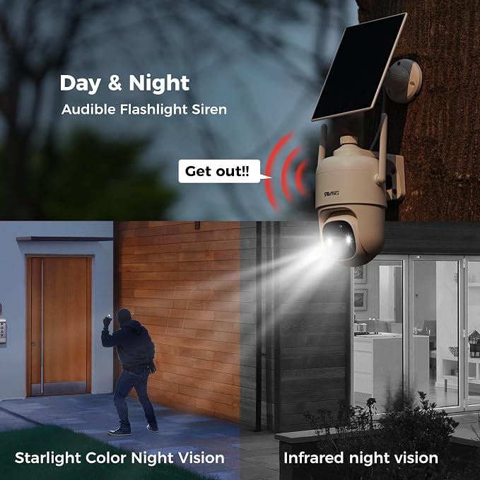Vicohome 3CQ1 AI 2K Solar Security Camera Wireless Outdoor, Battery Powered - Image 9