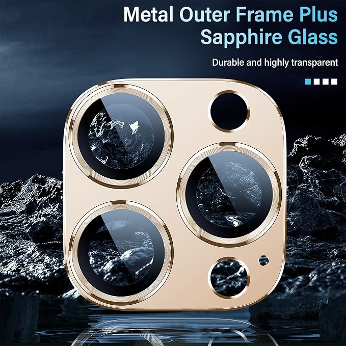Uyiton for iPhone 12 Pro Max Camera Lens Protector, 9H Tempered Glass Camera - Image 4