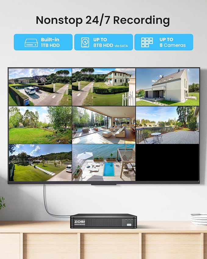 ZOSI 3K Lite Home Surveillance Security Camera System - Image 5