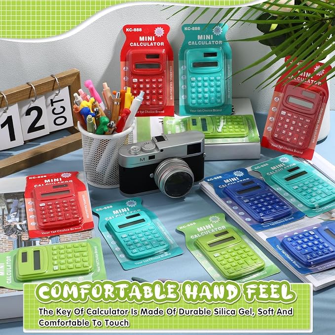 LEIFIDE 12 Pack Pocket Calculator Small Bulk Basic 4 Function Calculator 8 - Image 7