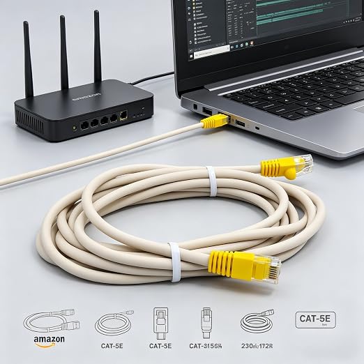 Sam&Johnny Ethernet Cable 10ft Cat 5e - Image 5