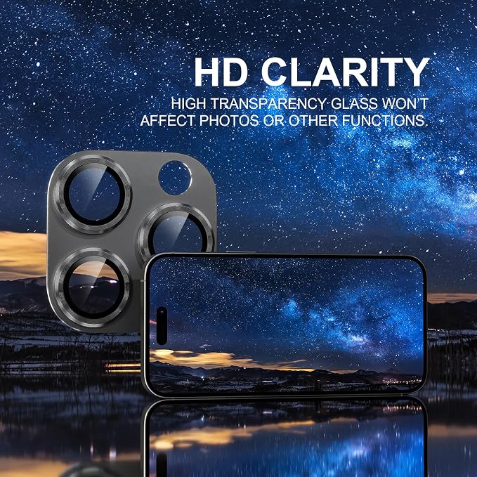 Choiche Compatible for iPhone 16 Pro/iPhone 16 Pro Max Camera Lens Protector - Image 5