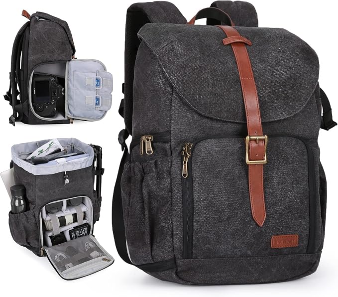 BAGSMART Camera Backpack, DSLR SLR Waterproof Camera Bag, Anti-Theft by BAGSMART