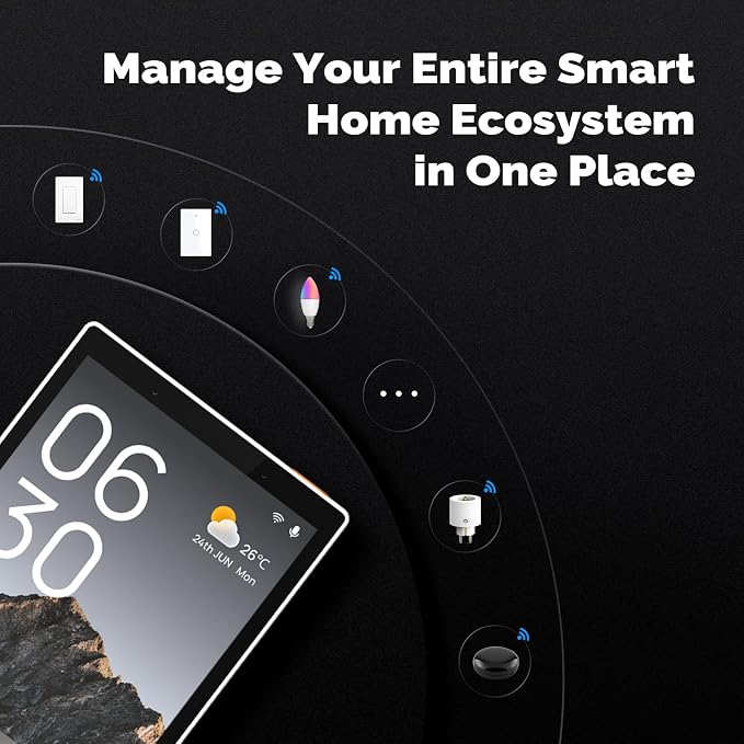 MOES Smart Home Touchscreen Control, In-wall Smart Panel - Image 5