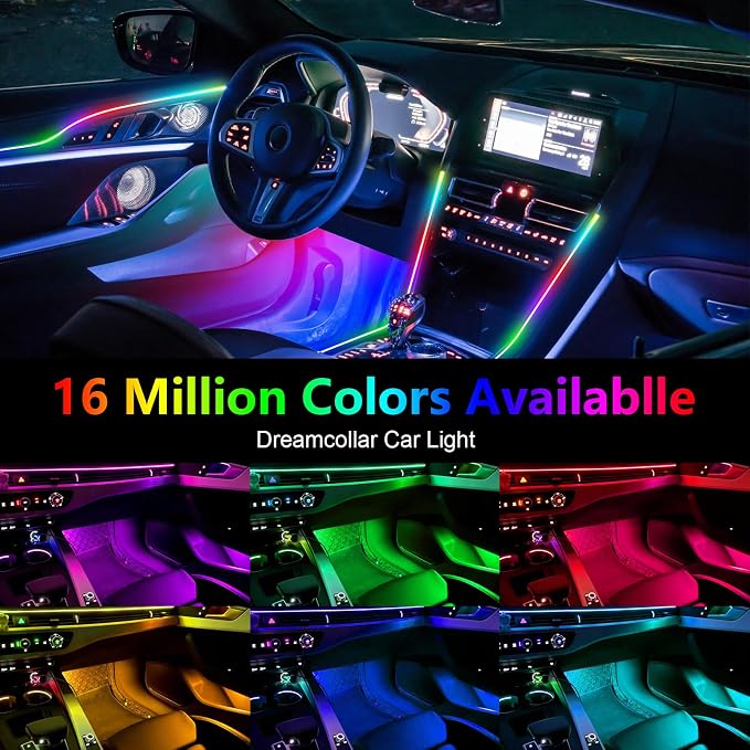Dreamcolor Acrylic Car Interior Led Kit, Car Accessories 22 in 1 RGB Car - Image 4