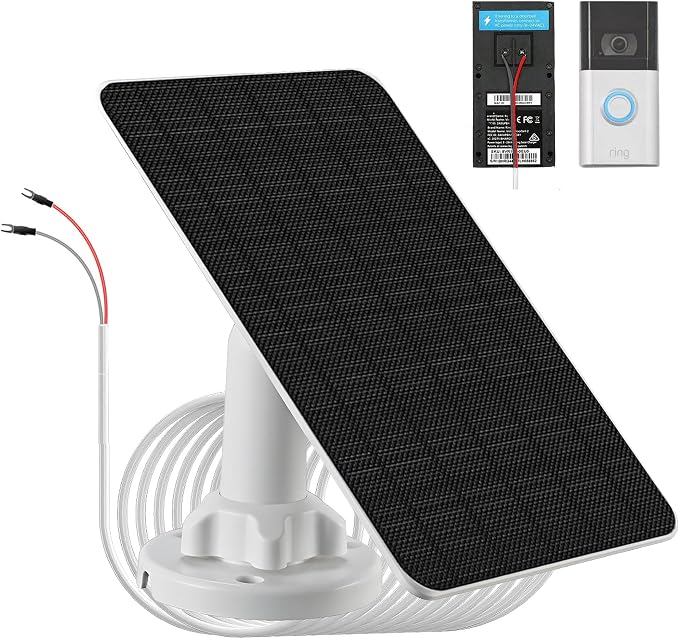 3W Solar Panel with Built-in 4000mAh Battery, 13.2ft Charging Cable, only by Inspirationlightsupyourlife