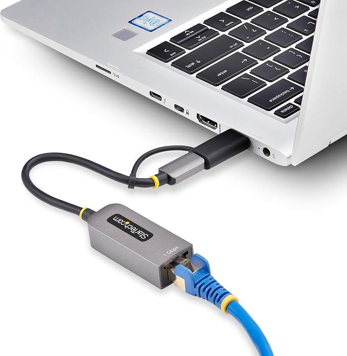 StarTech.com USB-C to Ethernet Adapter w/USB-A Dongle, 10/100/1000Mbps - Image 7