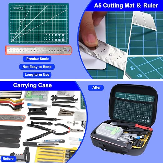 3D Printer Tool Kit, Removal Tools, Digital Caliper, Cutting Mat, Carrying Case - Image 9