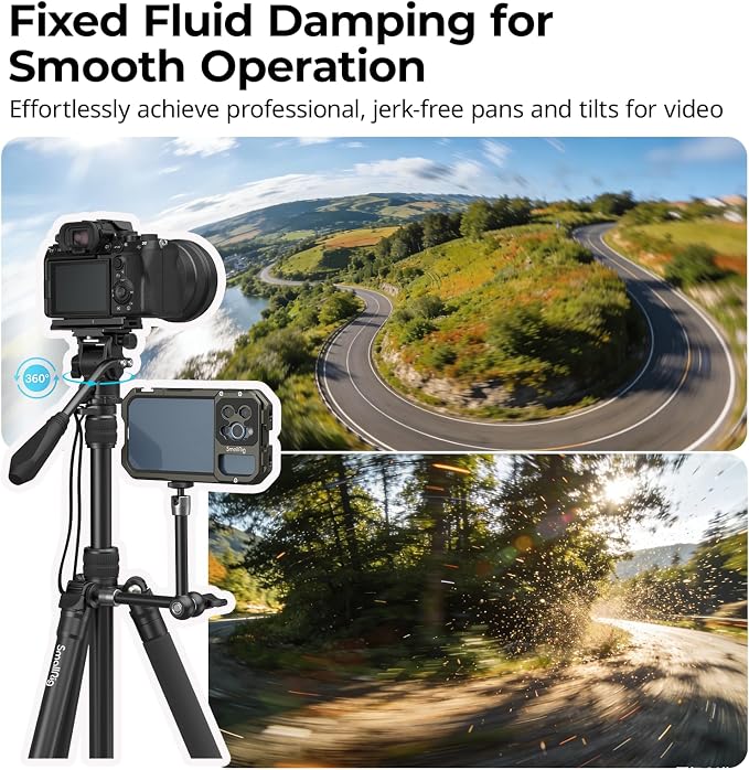 SmallRig CH10 Tripod Fluid Head, Compact Video Head - Image 2