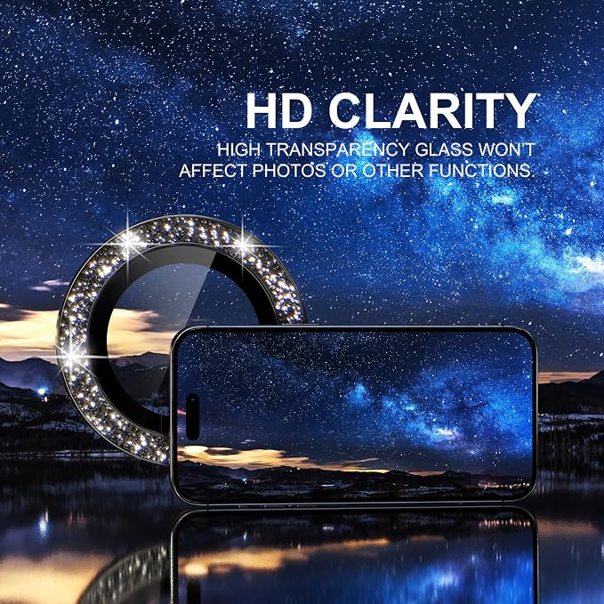 Choiche Compatible for iPhone 15 Pro/iPhone 15 Pro Max Camera Lens Protector - Image 5