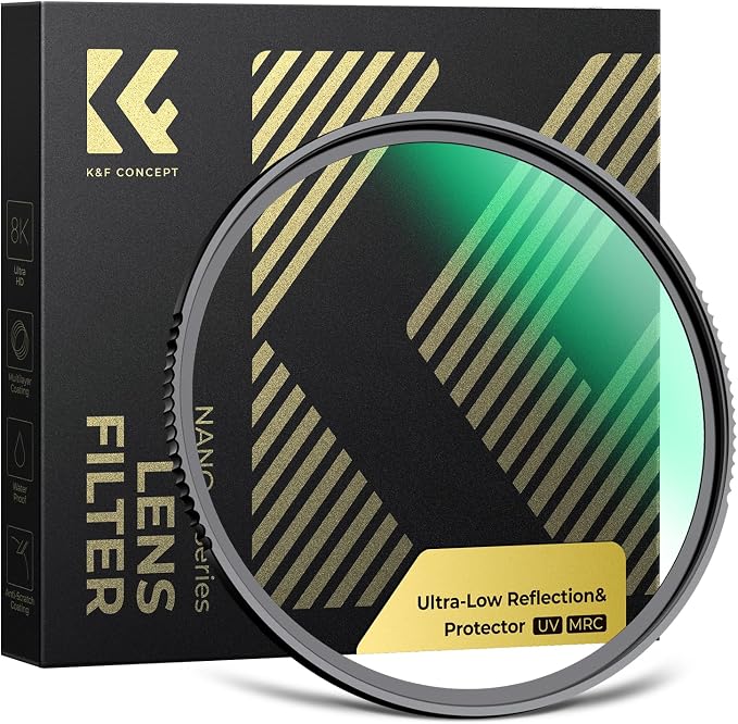 K&F CONCEPT 52mm Shockproof & Ultra Low Reflectivity MCUV Lens Protection Filter by KFCONCEPT