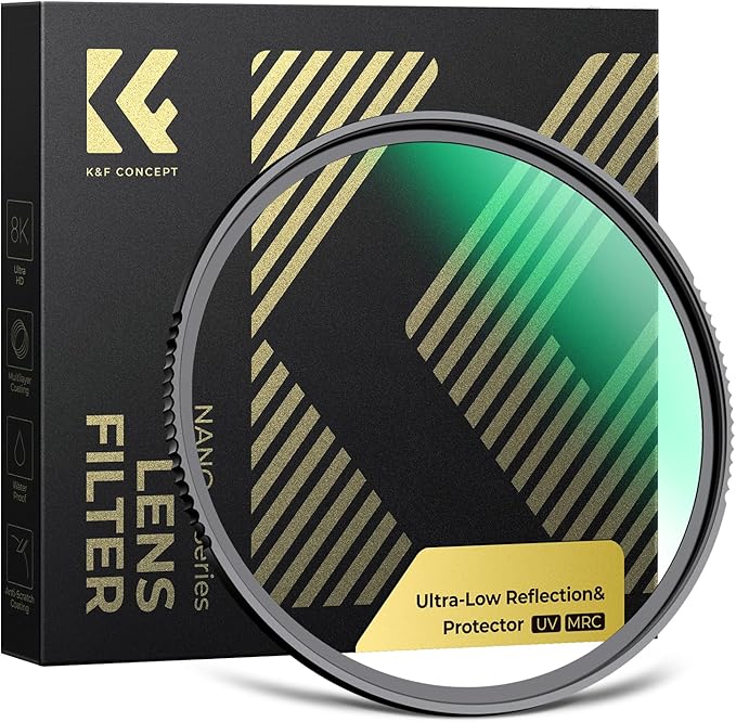 K&F CONCEPT 82mm Shockproof & Ultra Low Reflectivity MCUV Lens Protection Filter by KFCONCEPT