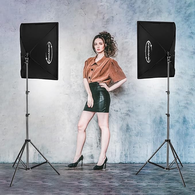 ShowMaven Softbox Lighting Kit, Studio Lights - Image 6
