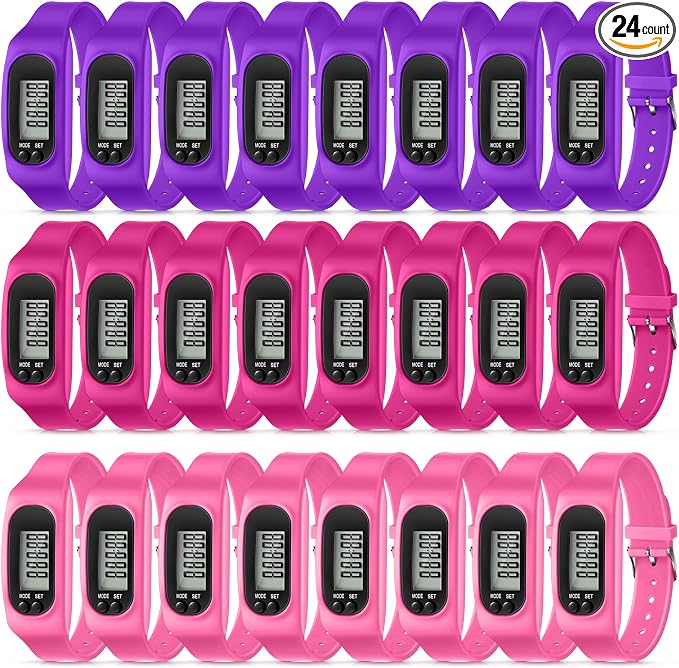 Geyoga Pedometer for Walking Steps and Miles Pedometer Watch Silicone Steps by Geyoga
