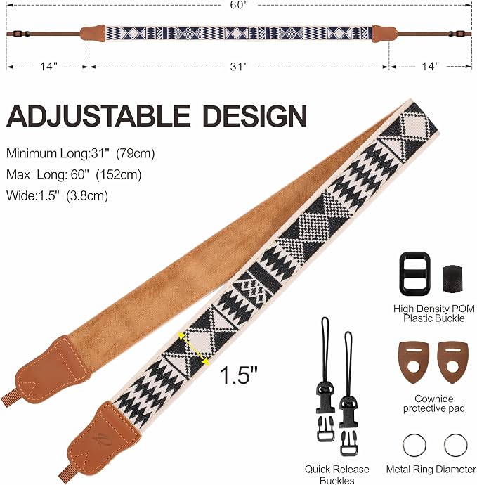 Padwa Lifestyle Diamonds Camera Strap - Image 6