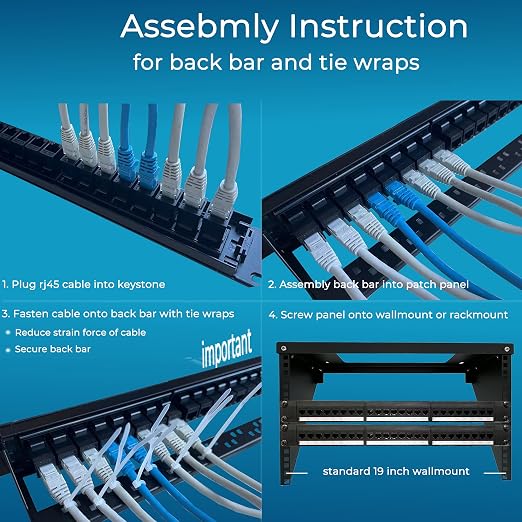Rapink Patch Panel 24 Port Cat6 - Image 7