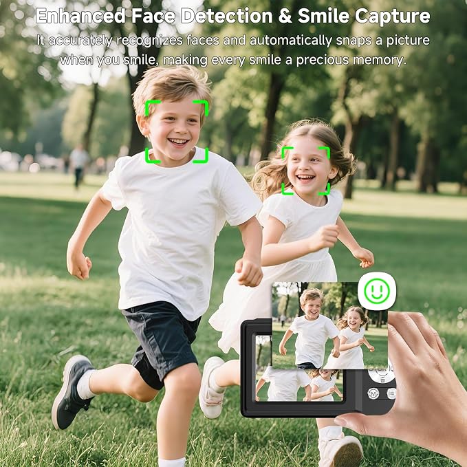 Digital Camera, 56MP 2.7K Dual-Screen Selfie Camera - Image 4