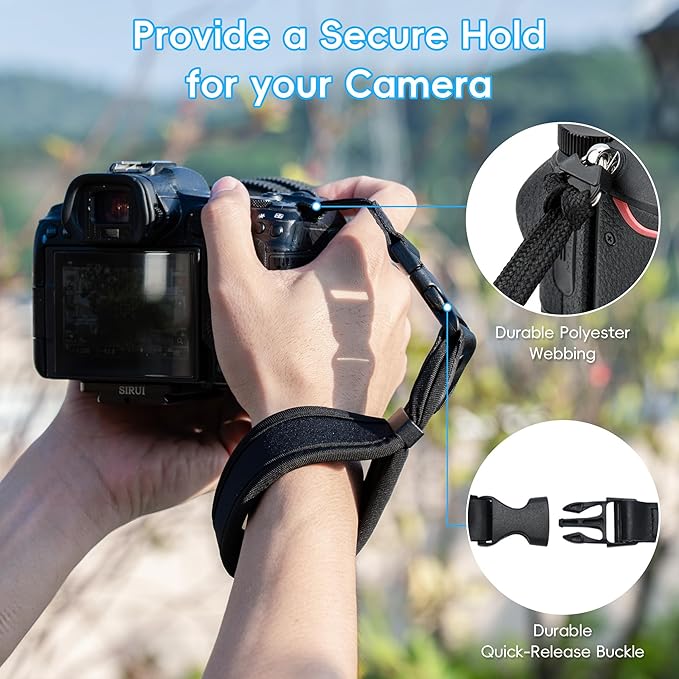 Quick Release Soft Neoprene Camera Hand Wrist Grip Strap - Image 3