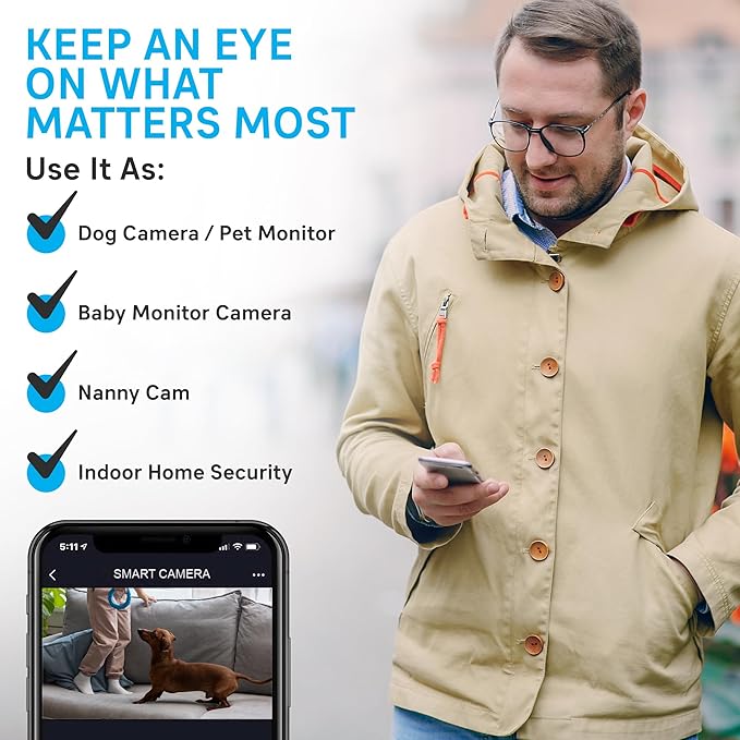 Geeni Vivid Indoor Smart Security Camera – HD Live Stream Camera - Image 4