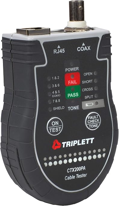 Triplett CTX200PA Network Cable RJ45/Coax Tester - Image 12