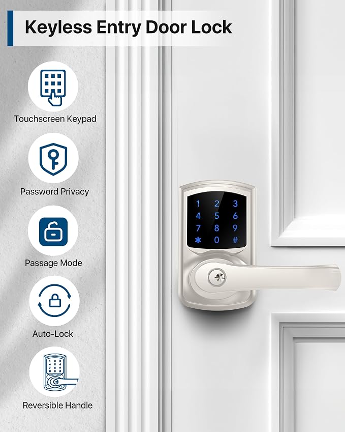 HIDALIFE Keyless Entry Door Lock, Keypad Door-Lock - Image 3