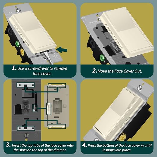 TOPGREENER Kalide Dimmer Light Switch, LED Dimmer Switch, Full Range Dimming - Image 7