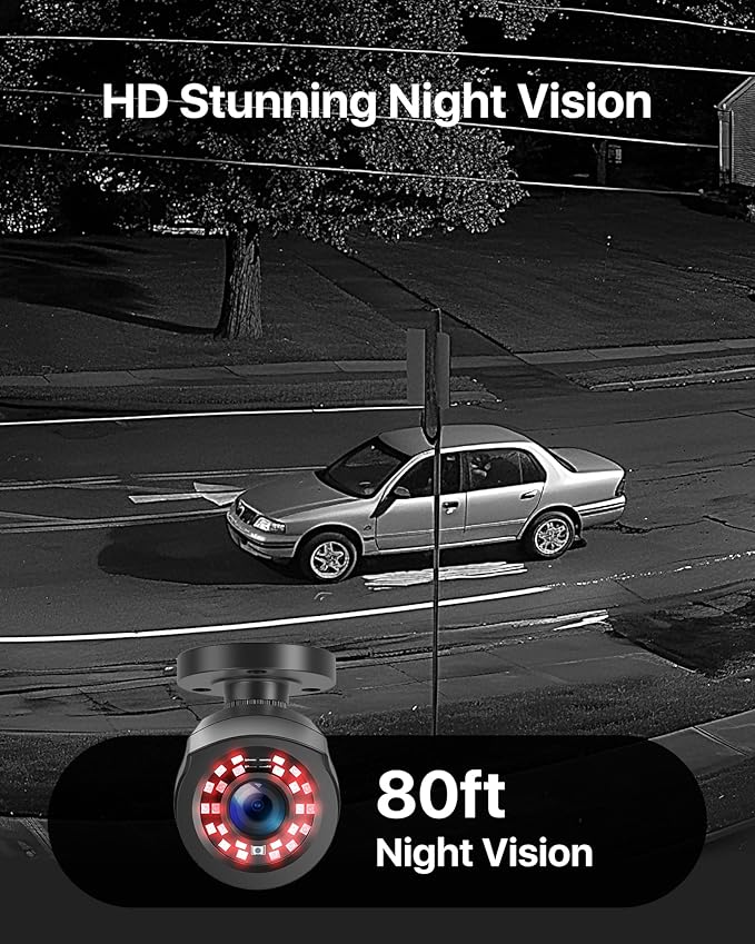 ZOSI 3K Lite 16CH Security Camera System, AI Human Vehicle Detection, Night - Image 2