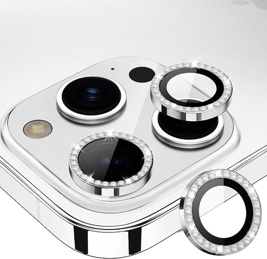 for iPhone 15 Pro/iPhone 15 Pro Max Camera Lens Protector Bling Individual by Xfilm
