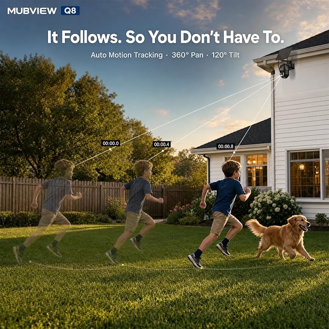 MUBVIEW 24/7 Continuous Recording Wireless Outdoor Security Camera, 2.4G WiFi - Image 7