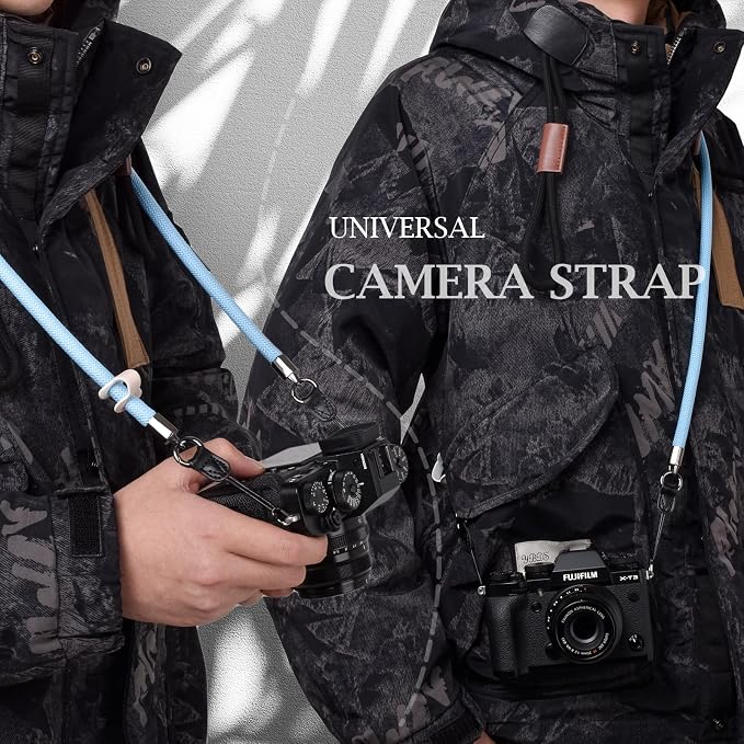 VOVMOEYA Nylon Braided Camera Rope Strap, Camera Neck Shoulder Strap - Image 2