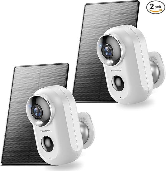 ZUMIMALL Solar Security Cameras Wireless Outdoor, Solar Camera Outdoor Wireless by ZUMIMALL