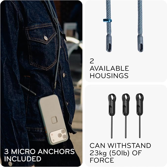Peak Design Mobile Crossbody Strap, Adjustable Quick-Connect Phone Strap - Image 5