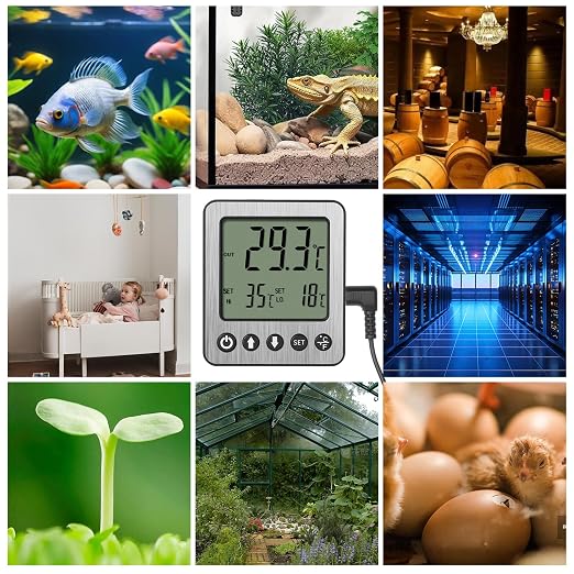Refrigerator Thermometer Freezer Alarm Digital Freezer Thermometer Fridge - Image 7