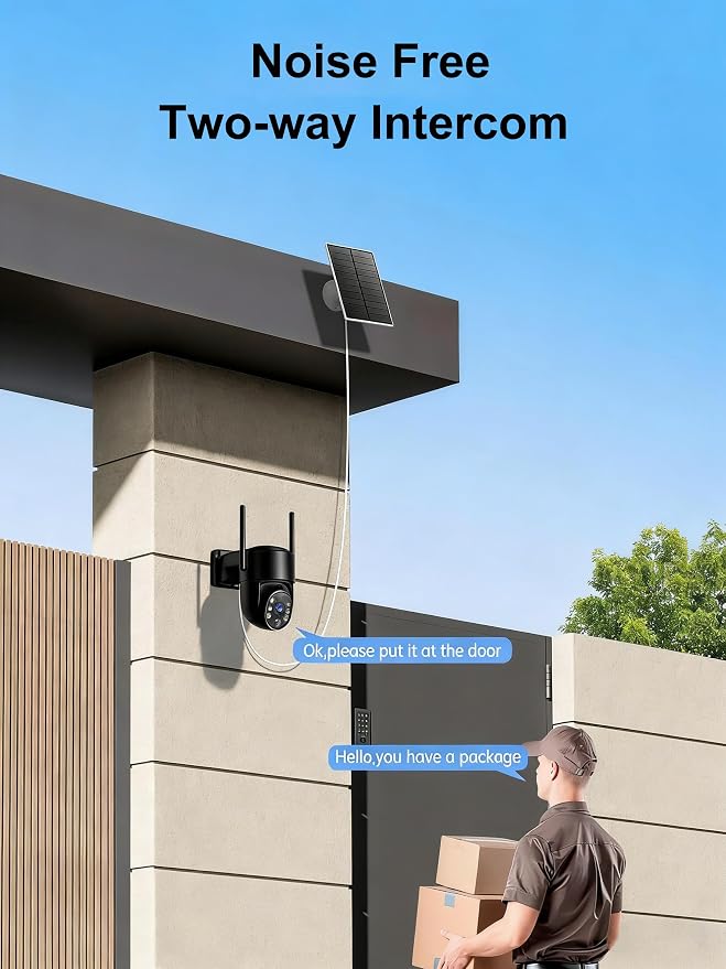 2K Security Cameras Wireless Outdoor, 5GHz WiFi Solar Camera Outdoor Wireless - Image 7