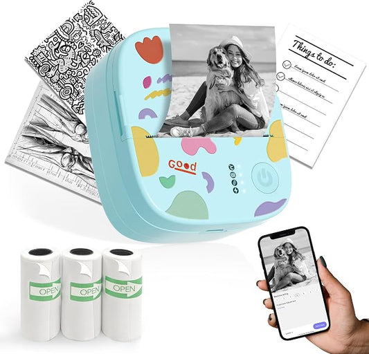 Mini Sticker Printer AHM2, Mini Thermal Printer by PrintJoyShareLove