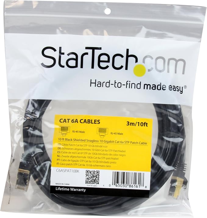 StarTech 10ft CAT6a Ethernet Cable - Image 3