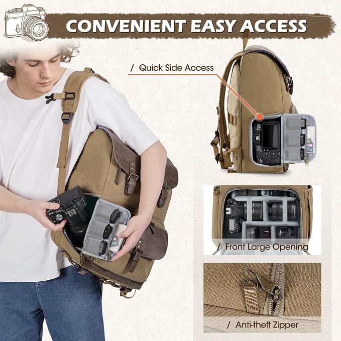 RAINSMORE Camera Bag Professional - Image 4