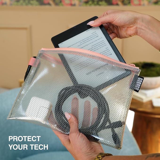 GOBAGS Air Production Multi‑Size Clear Zipper Pouch – Cable Organizer & Travel - Image 6