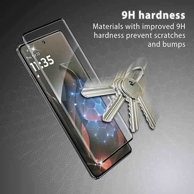 V-PORYADKU 2 Pack for Motorola Edge 2025 Screen Protector + 2 Pack Camera Lens - Image 4
