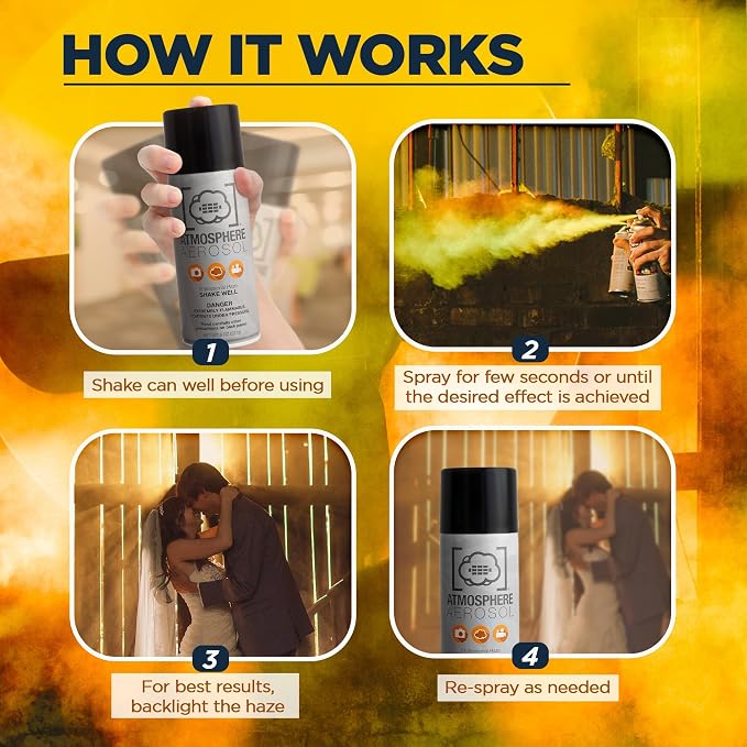 12 Pack Atmosphere Aerosol Haze/Fog Spray - Image 4