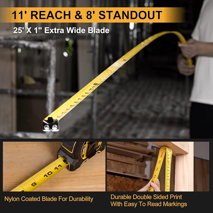 PREXISO 2-in-1 Laser Tape Measure, 135Ft Rechargeable Measurement Tool & 16Ft - Image 4