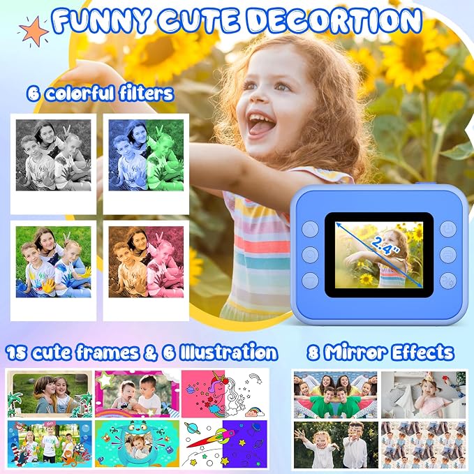 Kids Camera Instant Print, Christmas Birthday Gifts - Image 4