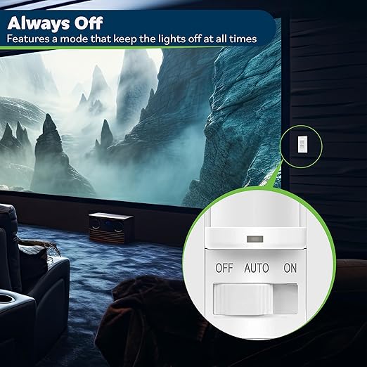TOPGREENER Occupancy/Vacancy PIR Motion Sensor Light Switch, CDS Sensor - Image 6