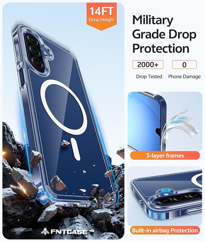 FNTCASE for Galaxy A17/A16 5G Phone Case: for Samsung A17 Cases Anti Yellowing - Image 6