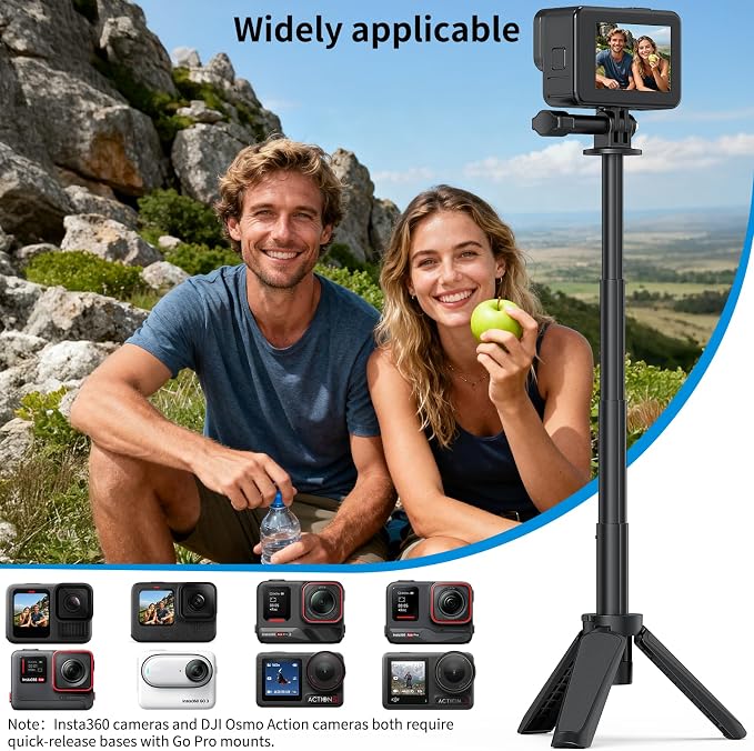 VRIG TP29 Extenable Mini Camera Tripod, Portable Small Handle Grip Desktop - Image 7