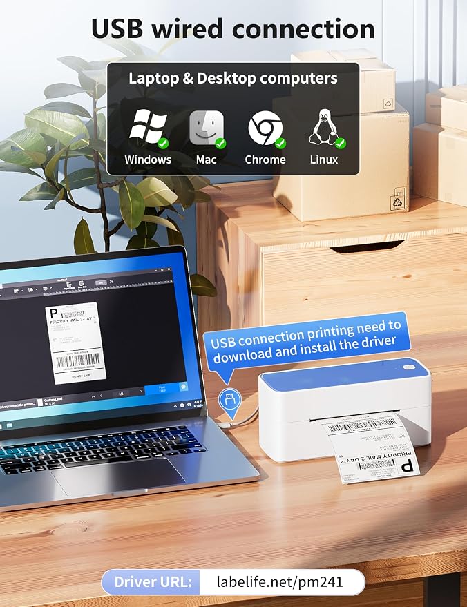 Phomemo Thermal Label Printer, 4X6 Shipping Labels Printer - Image 3