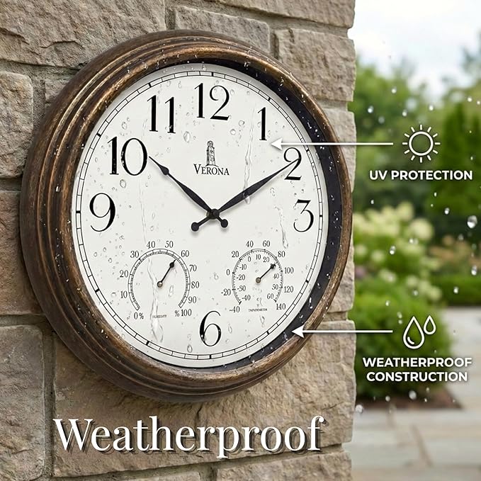 Outdoor Clocks for Patio Large Waterproof - Image 3