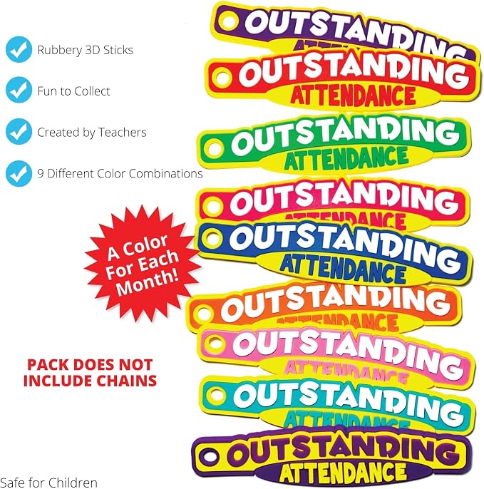 Brag Sticks Outstanding Attendance Value Pack: Wearable Incentives to Increase - Image 3