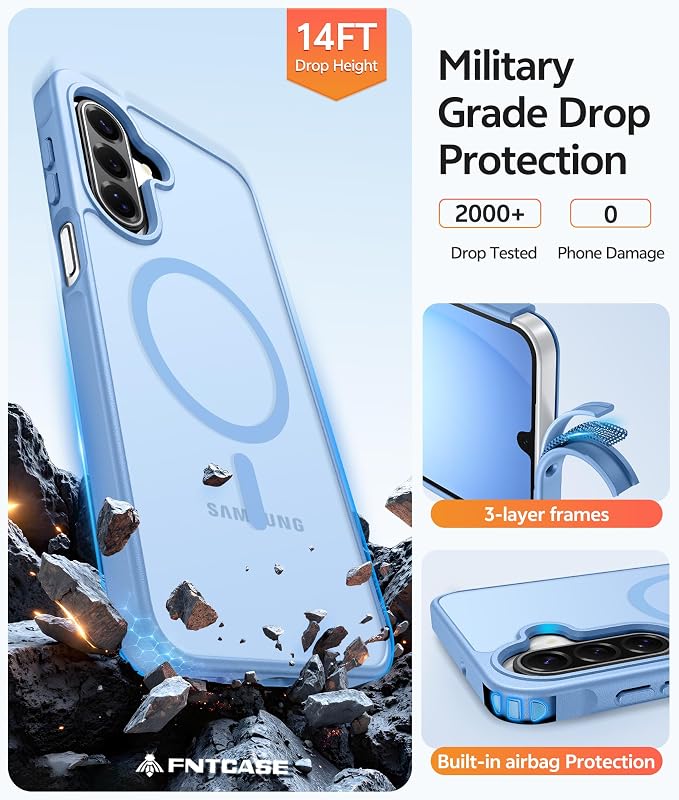 FNTCASE for Galaxy A17/A16 5G Phone Case: for Samsung A17 Cases Matte - Image 5
